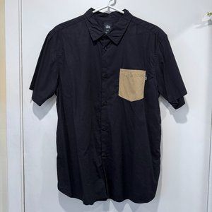 Stussy Short Sleeved Shirt - Black with colored pocket